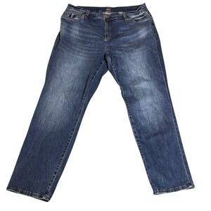 Kut From The Kloth Womens sz 18 Jeans Blue Denim Dark Wash Boyfriend 36x30